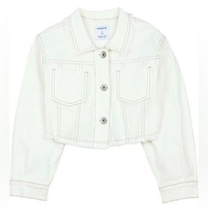 Mayoral Cropped Denim Jacket size 14 youth girls